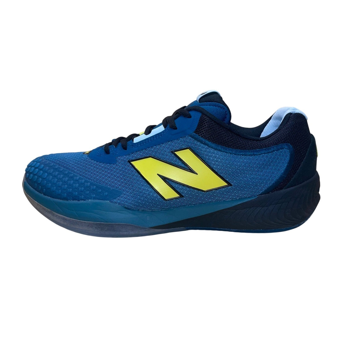 New Balance Unisex Blue & Yellow FuelCell 996 Wide Fit  Sneakers Size M10.5/W12