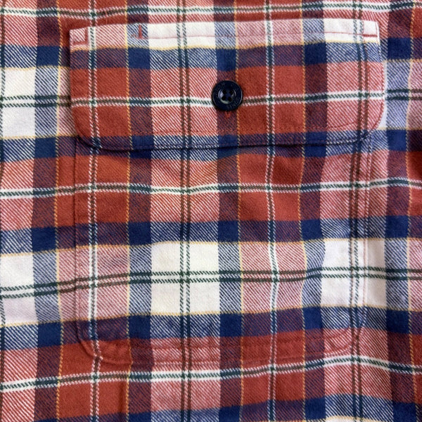 L.L. Bean Mens Russet Plaid Flannel Shirt Reg Traditional Fit Sz XXL