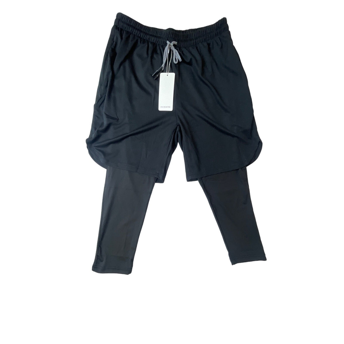 Aha Selected Men's Black Training Pants Sz XL - NWT