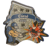 Bombers 2012 Clark Baseball Trading Pin Glitter Finish 2 Pieces