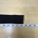 Elastic Black Belt With Brass Elephant Buckle Adjustable Detailed Boho Unique Ha