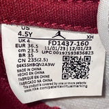 Nike Youth Red & White Air Jordan 1 Retro High OG GS Basketball Shoes Size 4.5Y