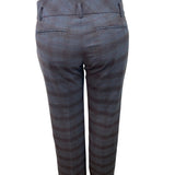 Womens Gray Plaid Straight-Leg Dress Pants By Mexx Size 10