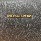 Michael Kors Women’s Black Leather With Logo Accents Portia Small Tote Bag