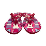 Coach Women’s Red & Purple Floral Rubber Kerrie Flip Flop Sandals Size 11B