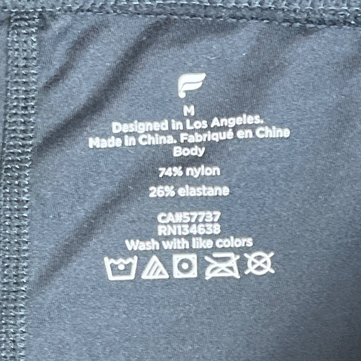Fabletics Women's Obsidian Black Stretch Gym Jogger Pants Leggings Sz M - NWT