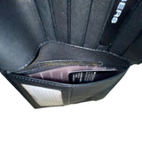 Mundi Men’s Black Leather RFID Blocking Hipfold Tall Wallet