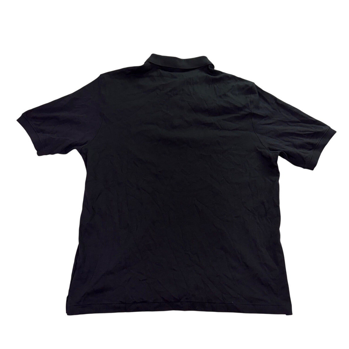 Lands End Mens Black Classic Polo Style Shirt Size XL