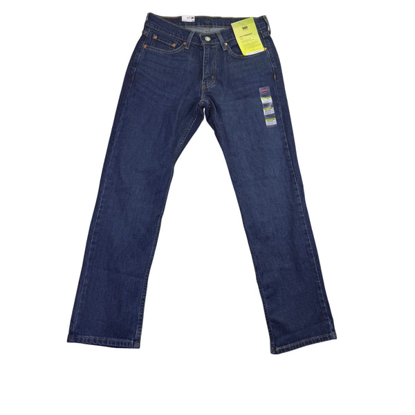 Levis Mens Dark Indigo Denim Stretch Straight Jeans 514 Flex Eco Size 29x30
