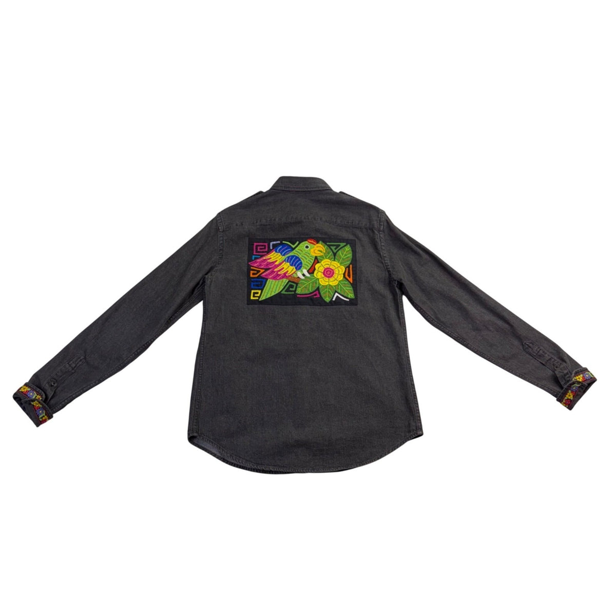 Lauren Ralph Lauren Womens Long Sleeve Button-Up Shirt W/ Embroidered Sz S