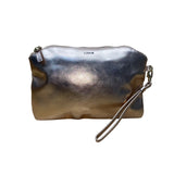 Lodis Women’s Rose Gold Leather With Coin Pouch Zippered Wristlet Clutch