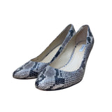 Cole Haan Women’s Beige Snakeskin Leather Closed-Toe Pumps Size 7B