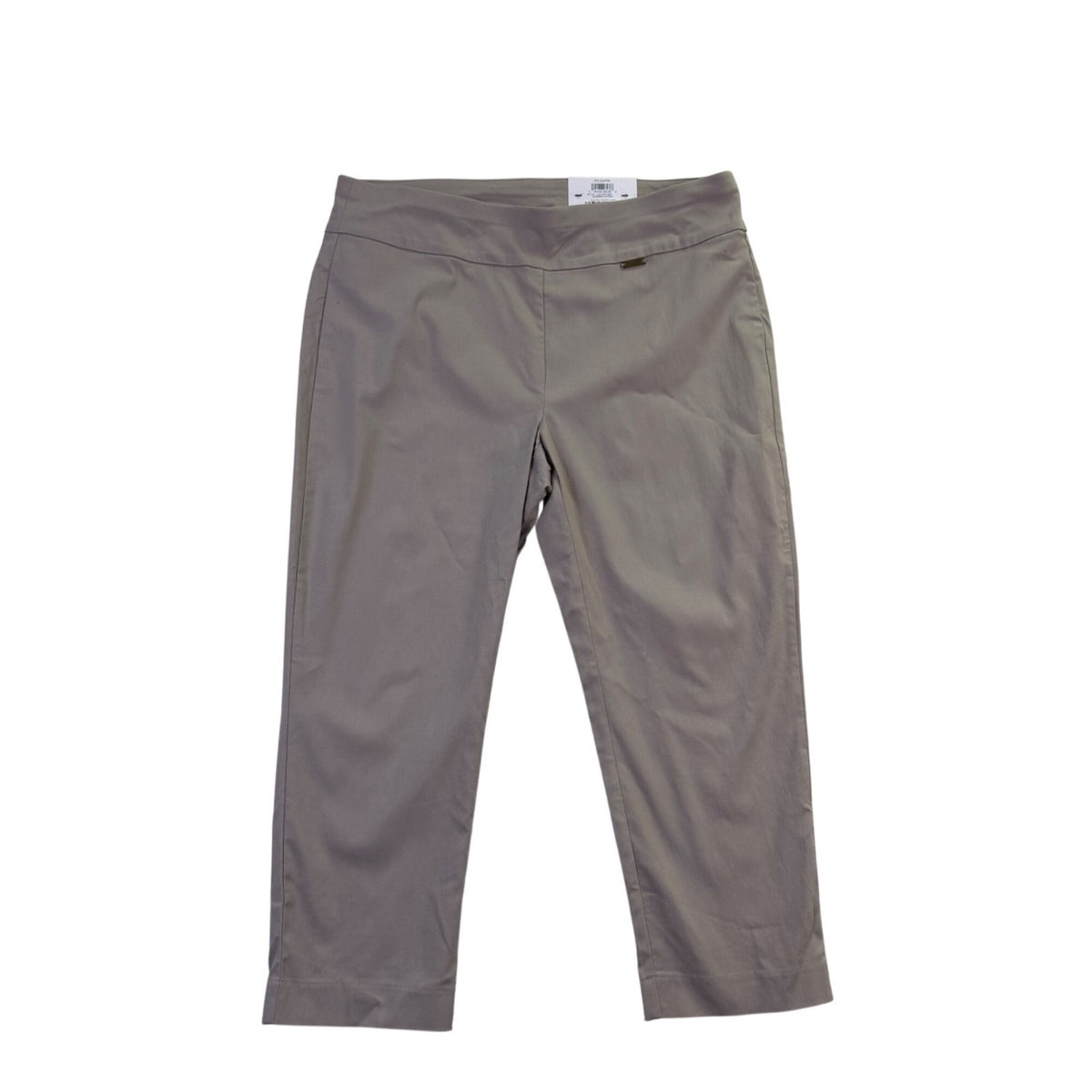 I.N.C. Womens Taupe Cropped & Luxe Stretch Dress Capri Pants Size 14
