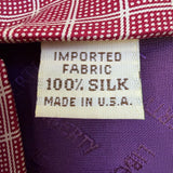 Liberty Men’s Red 100% Silk Geometric Pattern Tie
