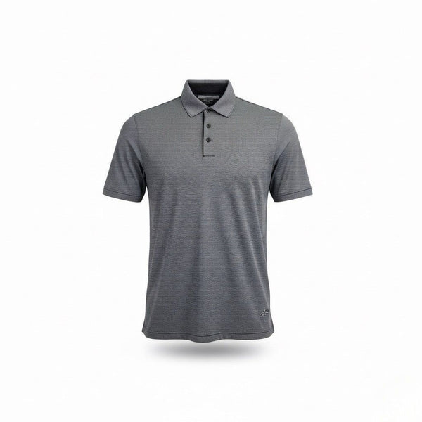 Greg Norman Play Dry Mens Gray Polyester Striped Polo Shirt  Size XL