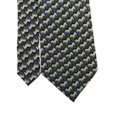 The Nature Conservancy Mens Brown 100% Silk Mongolian Horse Pattern Tie Handmade