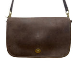Vintage Coach Women’s Brown Leather With Twist Lock Closure Shoulder Bag