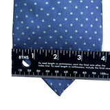 Nautica Mens Blue Silk Polka Dot Tie Made In Mexico Imported Necktie
