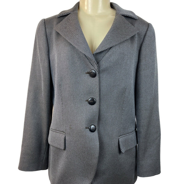 Collezioni Women's Gray Blazer Sz 16 (EU 48)