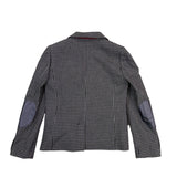 J. Crew Womens Black Houndstooth Wool Blend Blazer With Gold Button Size 4