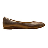 Clarks Women’s Metallic Bronze Leather Cushioned Insole Ballet Flats Size 8