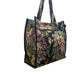 Jade Women’s Green Multicolor Fabric Floral Tapestry W Coin Pouch Shoulder Tote 