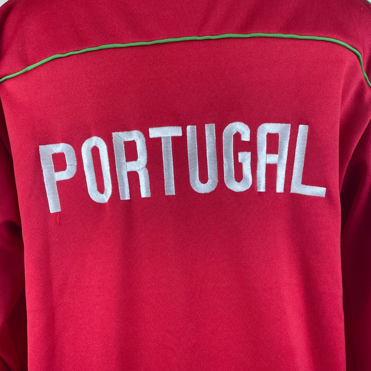 Portugal Women’s Red Track Jacket Full Zip With White & Green Trim Sz 2 - New