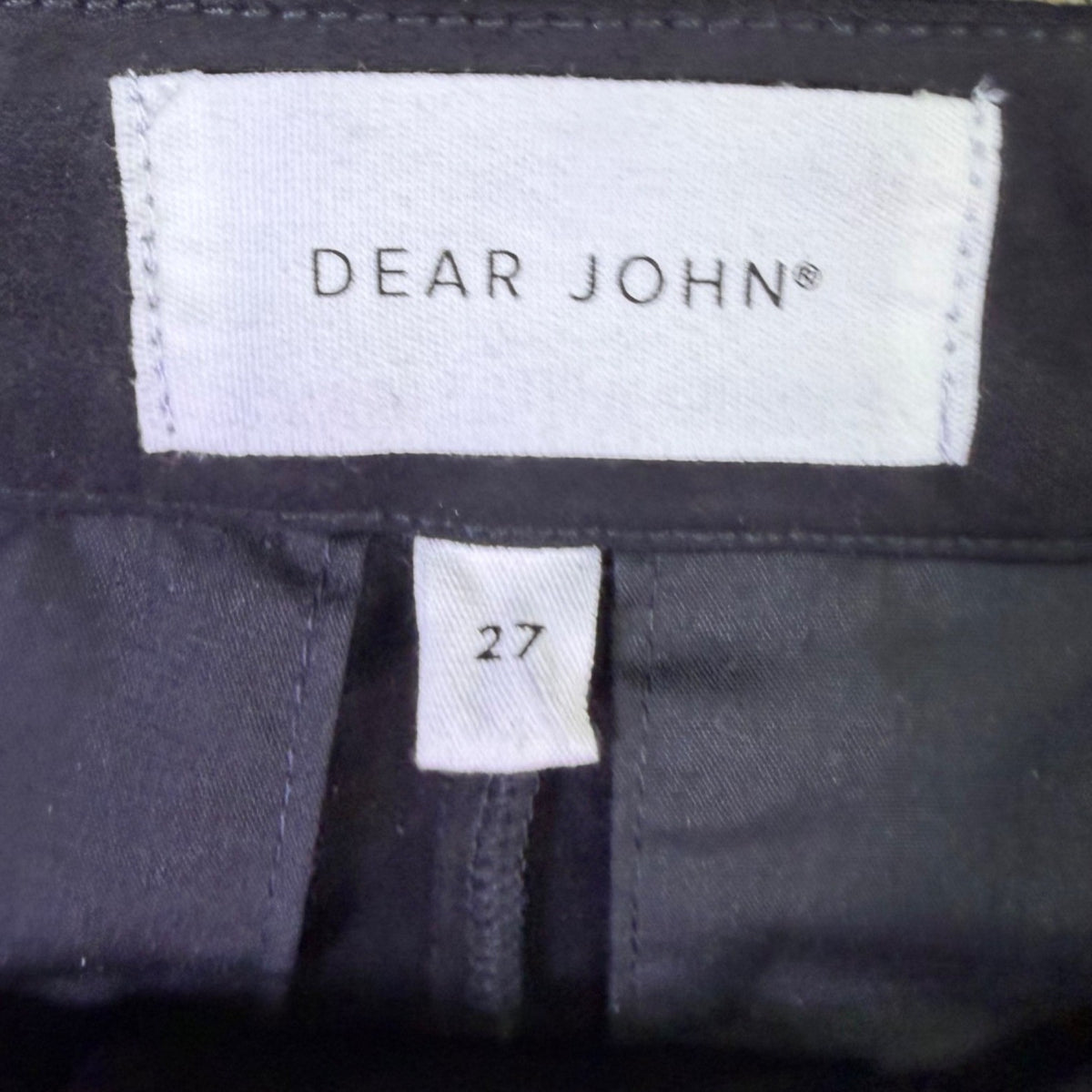Dear John Womens Black Wide-Leg Pants With Studded Waistband Size 27