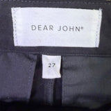 Dear John Womens Black Wide-Leg Pants With Studded Waistband Size 27