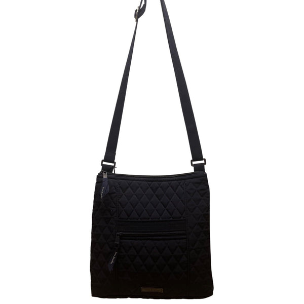 Vera Bradley Women’s Dark Blue Quilted With Adjustable Strap Crossbody Bag