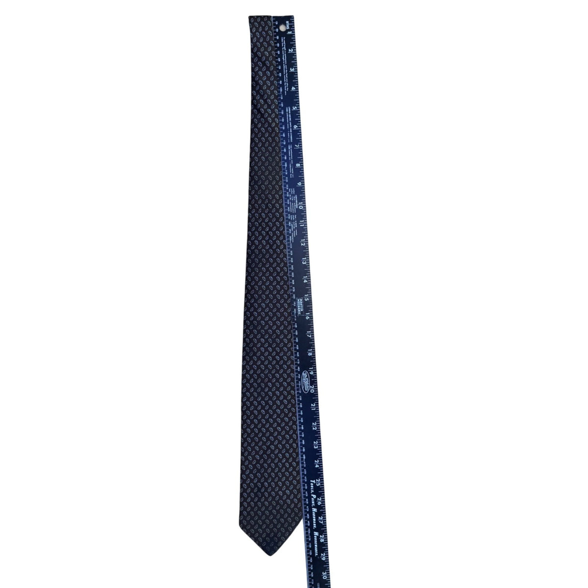 Cerruti CXIII Mens Navy Blue All Silk Patterned Tie Italy Classic Necktie