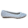 Rialto Women’s White Synthetic Bow Accents Cutout Garry Ballet Flats Size 8.5M