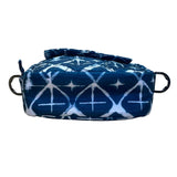 Lug Women’s Blue Nylon Quilted Abstract Pattern & Pockets Swing Crossbody Bag