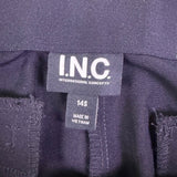 I.N.C. Womens Black Recycled Straight-Leg Pants Size 14S