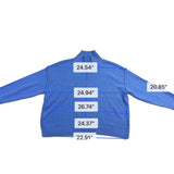 Promesa Womens Light Blue Half-Zip Pullover Sweater Size L