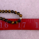Statement Necklace Womens Black Lava Beads Silver-Tone Cat Charms Long Tassel