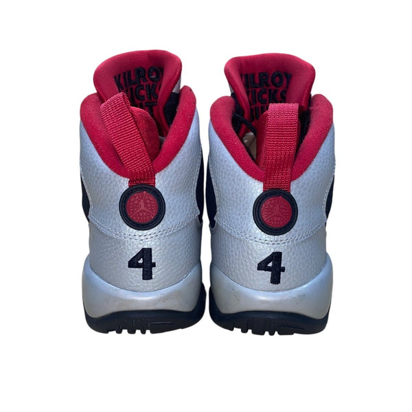 Air Jordan Youth Black& Red Leather Retro 9 Johnny Kilroy Sneakers Size 6.5Y