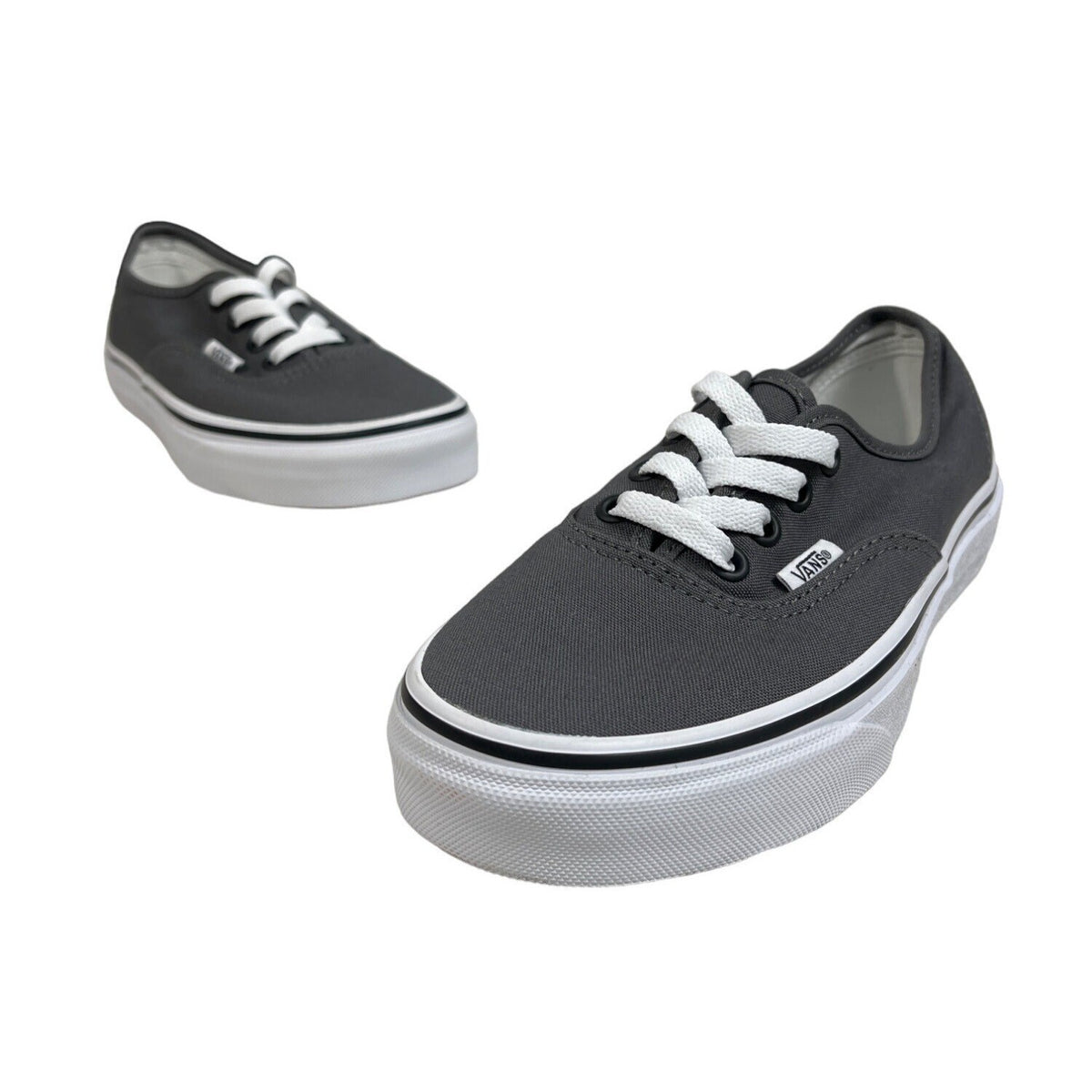 Vans Boys Grey Pewter Core Classic Sneakers Sz 4 NWB
