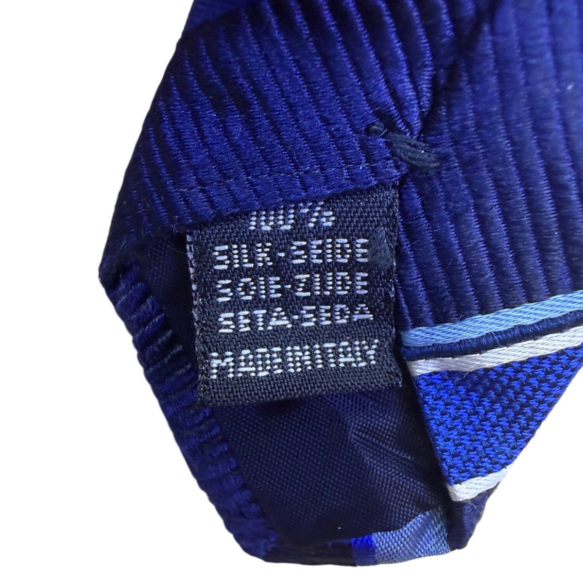 Nicole Ties Mens Blue Striped Silk Necktie Made In Italy Elegant Business Access