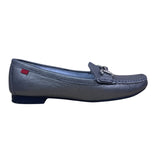 Marc Joseph Women’s Gary Pewter Grainy Leather Grand St Loafers Size 8