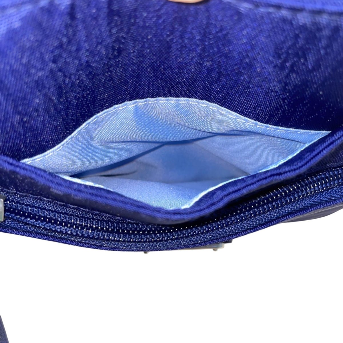 Baggallini Women’s Blue Nylon Adjustable Strap Multiple Pockets Crossbody Bag