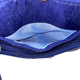 Baggallini Women’s Blue Nylon Adjustable Strap Multiple Pockets Crossbody Bag