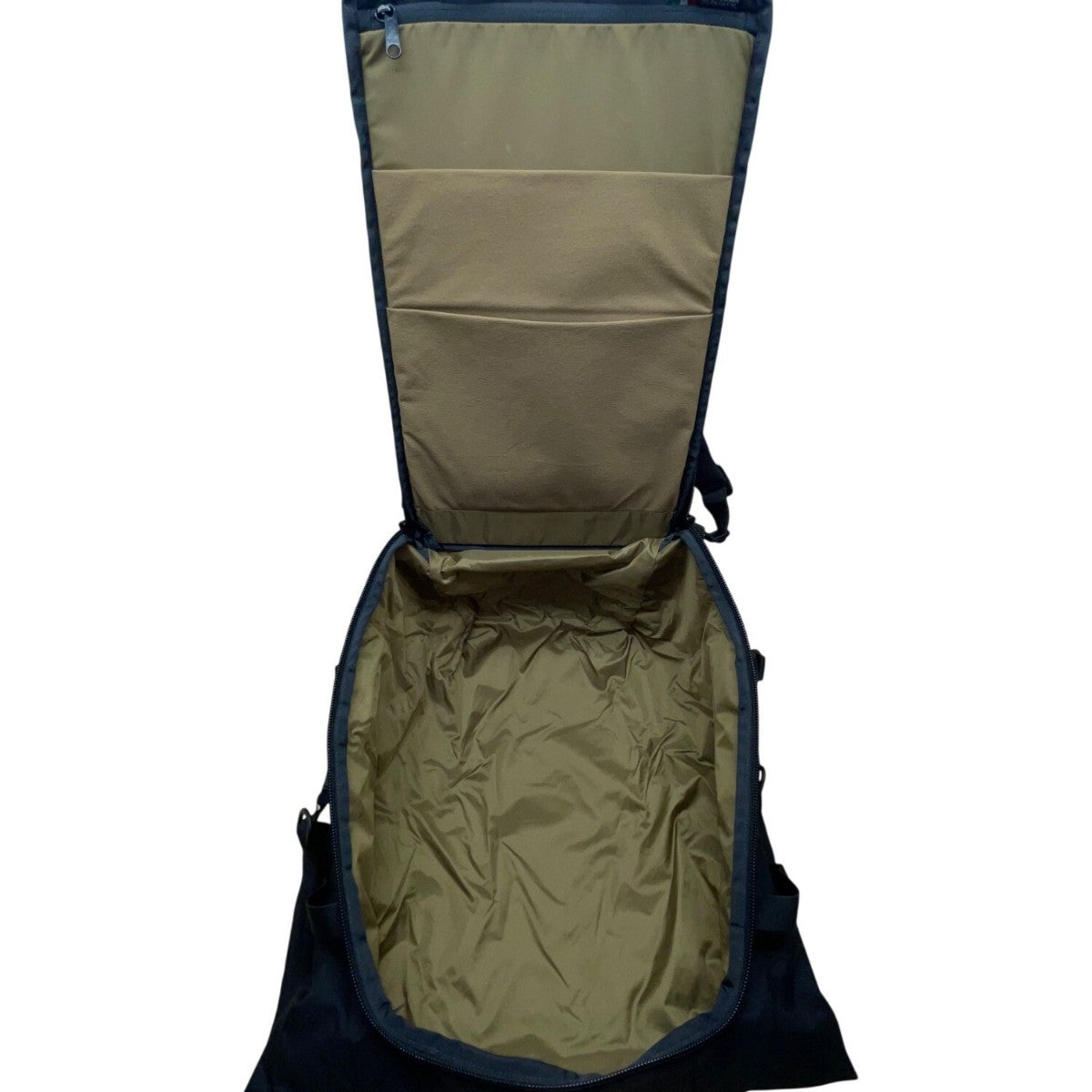 Attitude Unisex Black Nylon Padded Adjustable Straps RollTop Zip Around Backpack