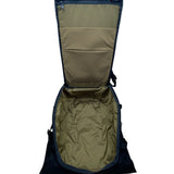 Attitude Unisex Black Nylon Padded Adjustable Straps RollTop Zip Around Backpack