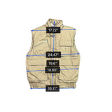 Wear-Guard Mens Beige Utility Vest Small Outdoor Multi-Pocket Rugged