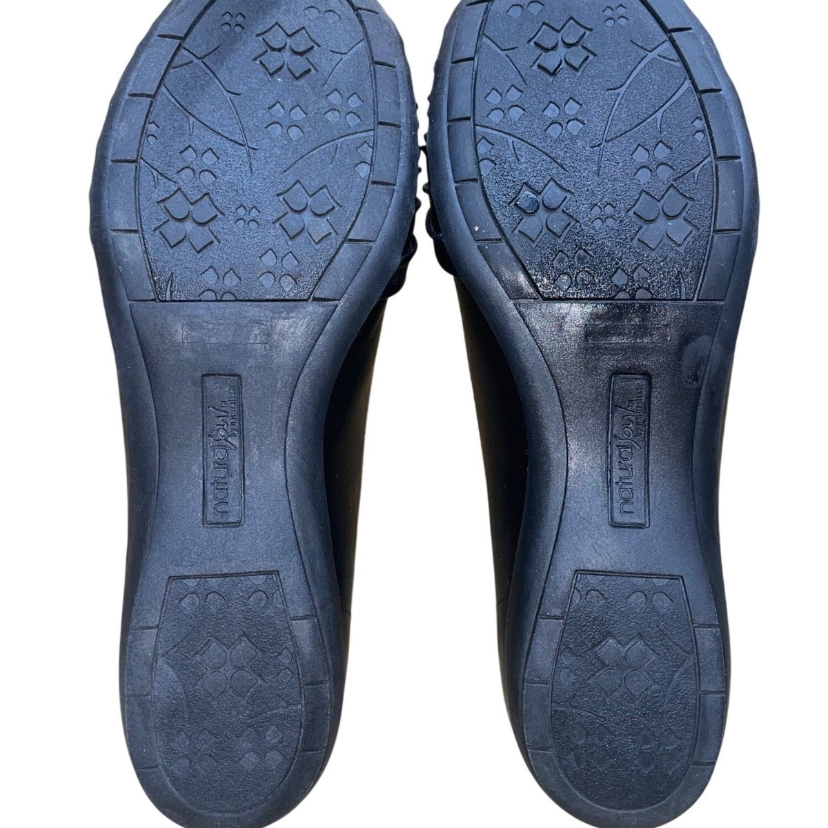 Natural Soul Women’s Black Slip-On All Thru Comfort Girly Flat Shoes Size 10M