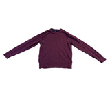 Tommy Hilfiger Mens Burgundy Cotton Cashmere Sweater Soft Knit Pullover Size M 