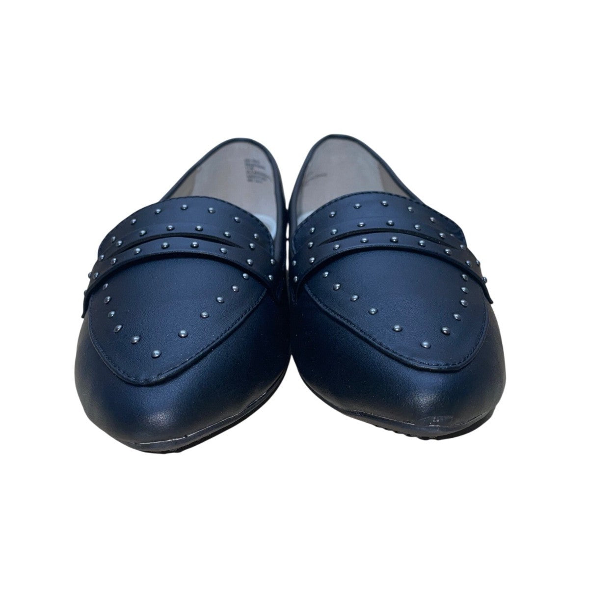 Rialto Women’s Black Smooth Studded Slip-On Size Sangria Loafer 11M