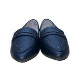 Rialto Women’s Black Smooth Studded Slip-On Size Sangria Loafer 11M