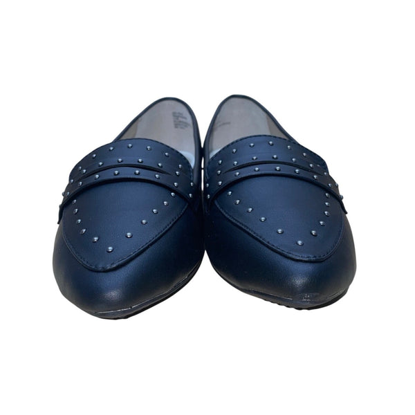 Rialto Women’s Black Smooth Studded Slip-On Size Sangria Loafer 11M